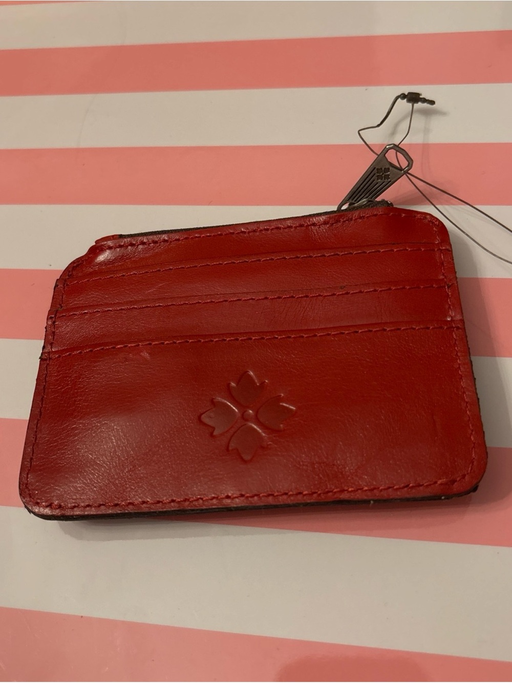 PATRICIA NASH LAVA RED Cassis CREDIT CARD RFID Leather ID CASE - Picture 5 of 5